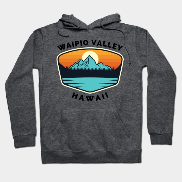 Waipio Valley Ski Snowboard Mountain Hawaii Waipio - Waipio Valley Hawaii - Travel Hoodie by Famgift